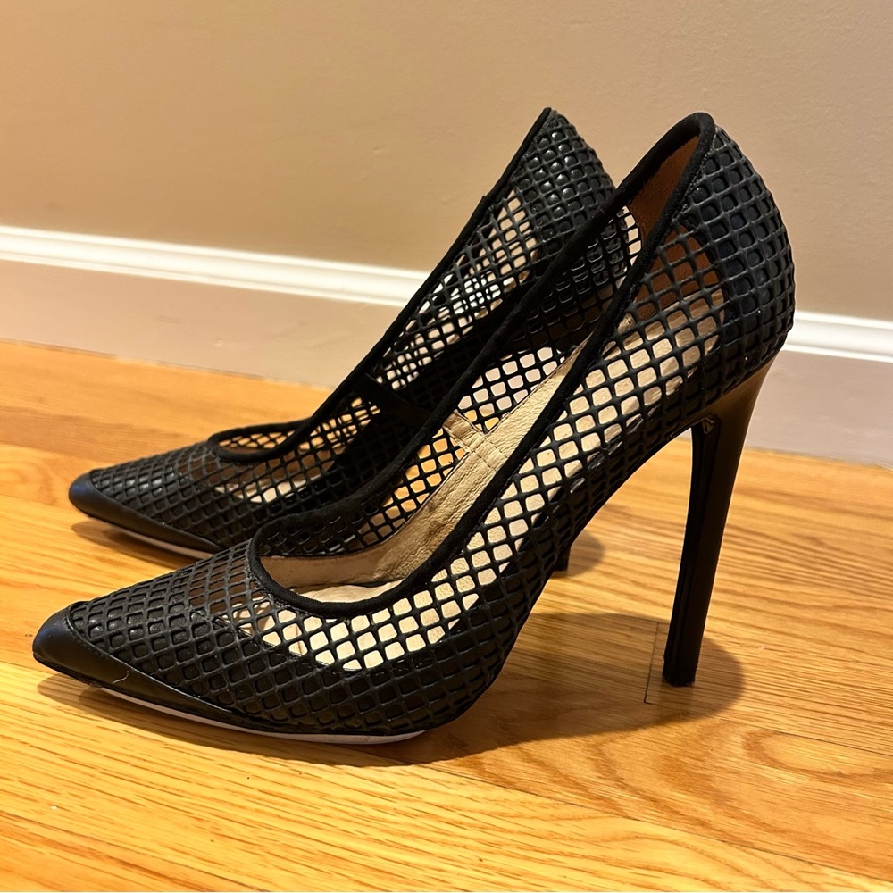 L.A.M.B. Netting Heels